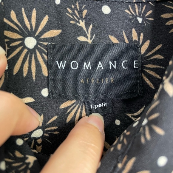 Womance Atelier oversized dark floral buttons down shirt - Picture 6 of 10